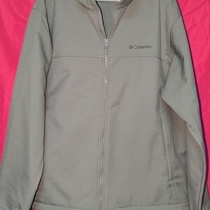 Columbia Taupe Full-Zip Jacket